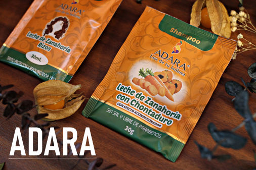 Adara - Sachet Sampoo Leche de Zanahoria con Chontaduro